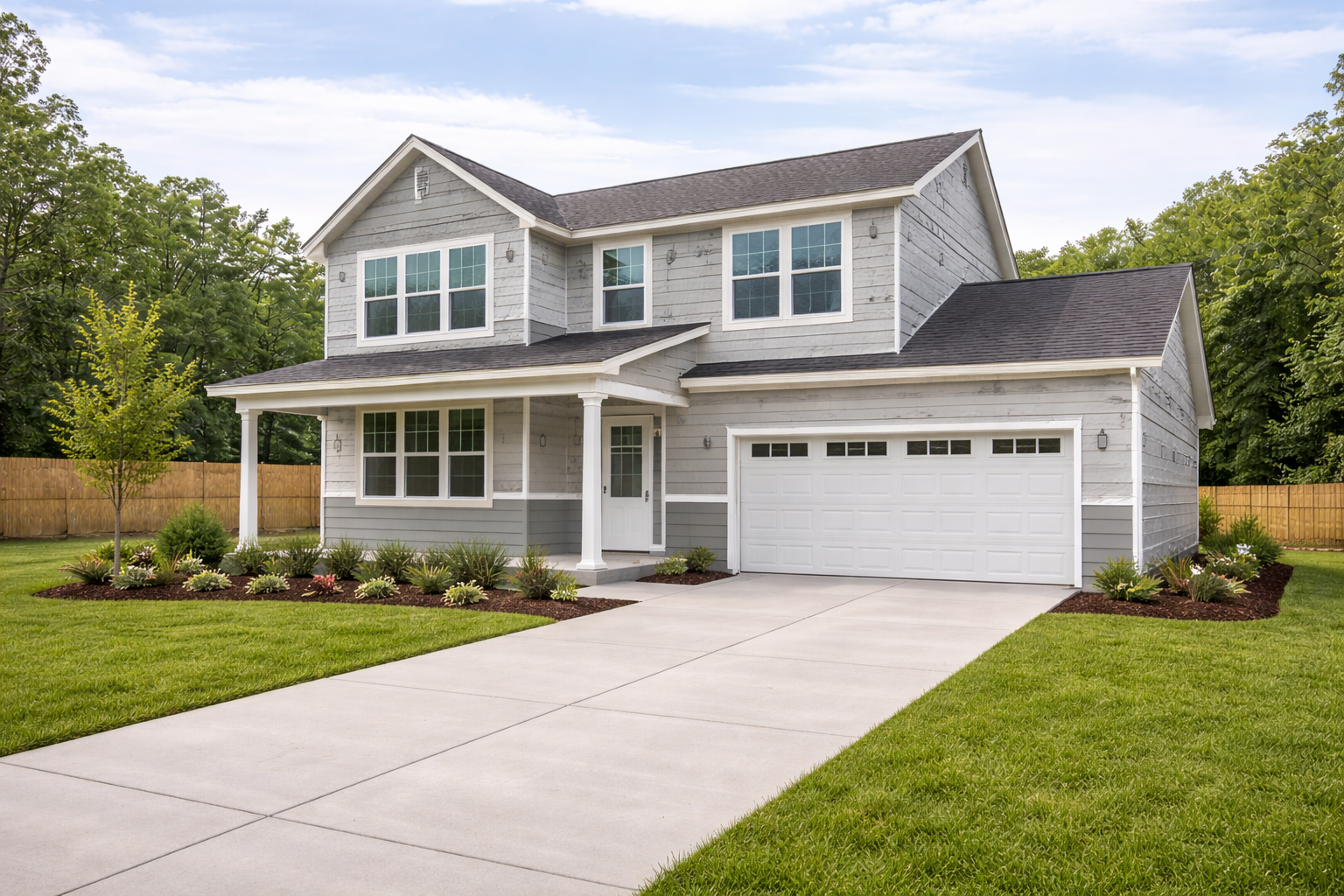 Two-story home exterior for residential property inspection services